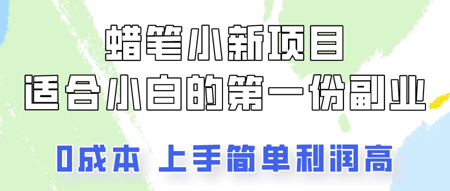 蜡笔小新项目拆解，小白一个月也能多赚3000+宝哥轻创业_网络项目库_分享创业资讯_最新免费网络项目资源宝哥网创项目库