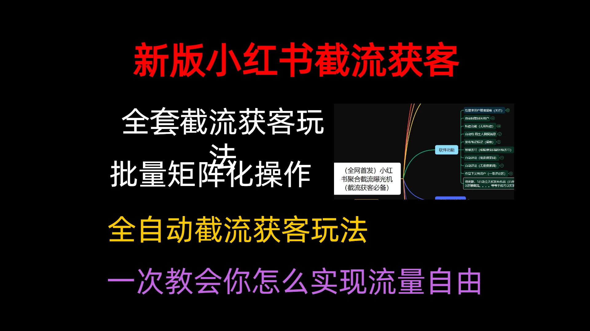 小红薯聚合截流曝光炮机，全套截流获客玩法，自热/截流神器宝哥轻创业_网络项目库_分享创业资讯_最新免费网络项目资源宝哥网创项目库