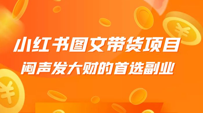 小红书图文带货项目：利润非常巨大，闷声发大财的首选副业宝哥轻创业_网络项目库_分享创业资讯_最新免费网络项目资源宝哥网创项目库