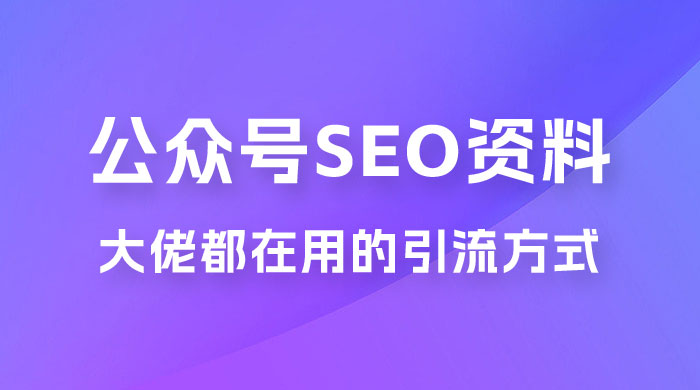 公众号 SEO 虚拟资料，操作简单，日入 500+，可批量操作宝哥轻创业_网络项目库_分享创业资讯_最新免费网络项目资源宝哥网创项目库