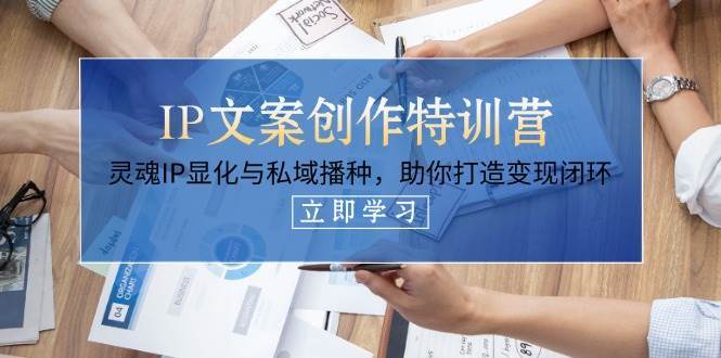IP文案创作特训营,灵魂IP显化与私域播种,助你打造变现闭环(14节课) IP文案创作特训营,灵魂IP显化与私域播种,助你打造变现闭环(14节课)