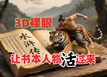 裸眼3D视频创意制作指南:课本角色动画与短视频引流保姆级教程 裸眼3D视频创意制作指南:课本角色动画与短视频引流保姆级教程