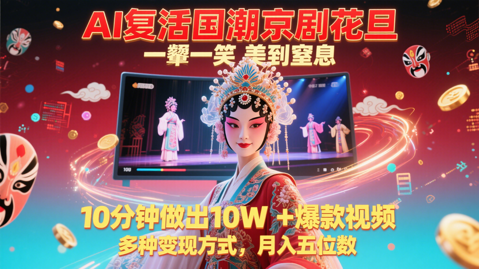 “AI技术赋能国潮京剧花旦 数字人视觉盛宴 10分钟创作十万+爆款视频及多元化商业变现解析” “AI技术赋能国潮京剧花旦 数字人视觉盛宴 10分钟创作十万+爆款视频及多元化商业变现解析”