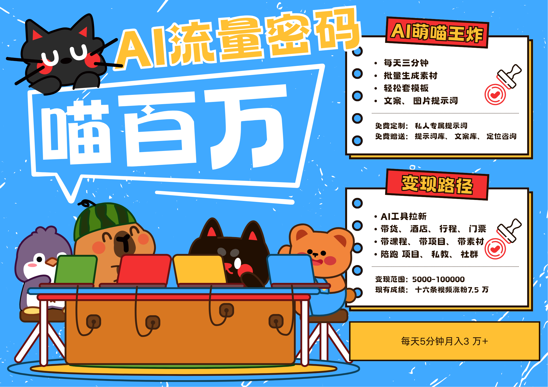 AI+宠物+旅行，2025最火流量密码 轻松用AI宠物做文旅账号，N种变现渠道月入五位数宝哥轻创业_网络项目库_分享创业资讯_最新网创免费网络项目资源宝哥网创资源项目库
