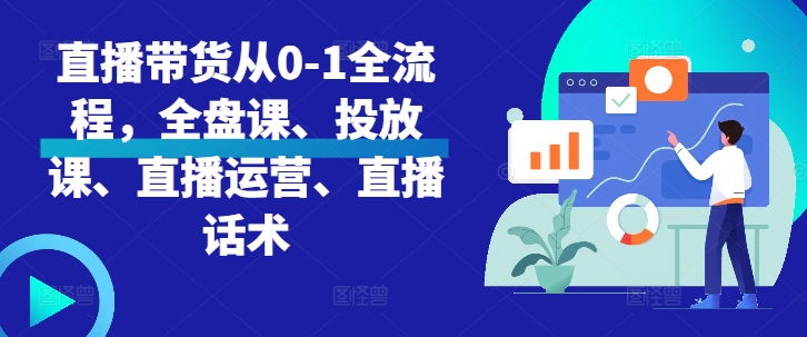直播带货从0-1全流程，全盘课、投放课、直播运营、直播话术宝哥轻创业_网络项目库_分享创业资讯_最新免费网络项目资源宝哥网创资源项目库