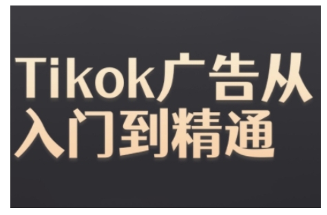 Tiktok Ads实操教程，Tiktok广告从入门到精通宝哥轻创业_网络项目库_分享创业资讯_最新免费网络项目资源宝哥网创资源项目库