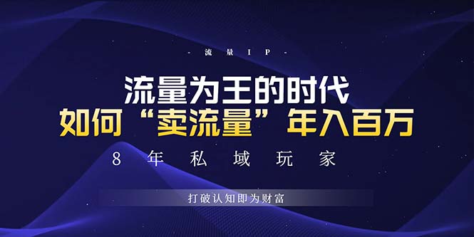 未来如何通过“卖流量”年入百万，跨越一切周期绝对蓝海项目宝哥轻创业_网络项目库_分享创业资讯_最新网创免费网络项目资源宝哥网创资源项目库
