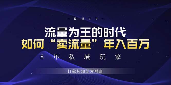 未来如何通过“卖流量”年入百万，跨越一切周期绝对蓝海项目宝哥轻创业_网络项目库_分享创业资讯_最新免费网络项目资源宝哥网创资源项目库
