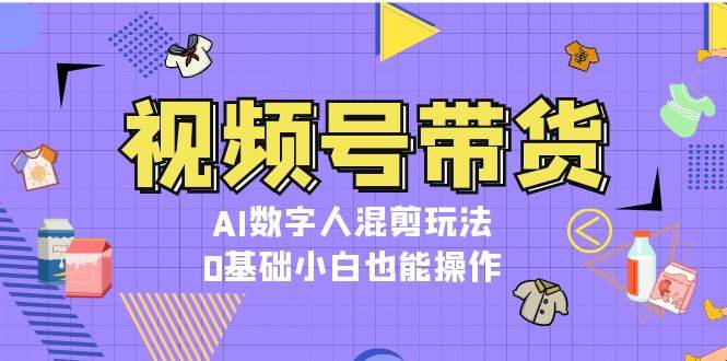 视频号带货，AI数字人混剪玩法，0基础小白也能操作宝哥轻创业_网络项目库_分享创业资讯_最新免费网络项目资源宝哥网创资源项目库