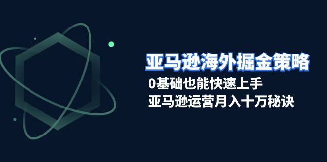 亚马逊海外掘金策略，0基础也能快速上手，亚马逊运营月入十万秘诀宝哥轻创业_网络项目库_分享创业资讯_最新免费网络项目资源宝哥网创资源项目库