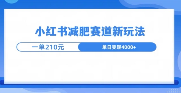 小红书减肥赛道新玩法，引流私域变现嘎嘎猛宝哥轻创业_网络项目库_分享创业资讯_最新免费网络项目资源宝哥网创资源项目库