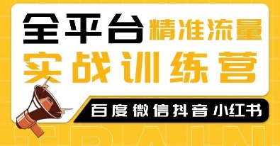 全平台精准流量实战训练营，百度微信抖音小红书SEO引流教程宝哥轻创业_网络项目库_分享创业资讯_最新网创免费网络项目资源宝哥网创资源项目库