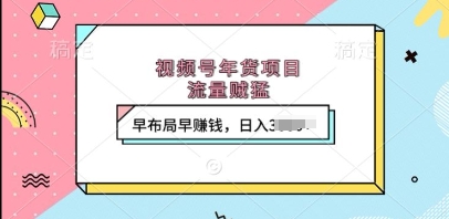 视频号年货项目，流量贼猛，早布局早挣钱，日入上k【揭秘】宝哥轻创业_网络项目库_分享创业资讯_最新网创免费网络项目资源宝哥网创资源项目库