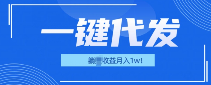 一键代发项目(团长版)，管道收益躺Z月入1w宝哥轻创业_网络项目库_分享创业资讯_最新网创免费网络项目资源宝哥网创资源项目库