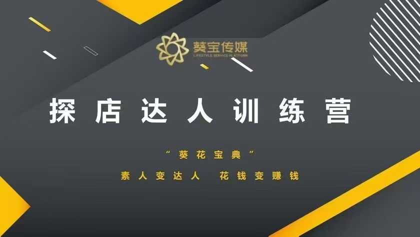 探店达人训练营，素人变达人，花钱变赚钱宝哥轻创业_网络项目库_分享创业资讯_最新网创免费网络项目资源宝哥网创资源项目库