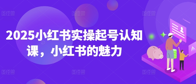 2025小红书实操起号认知课，小红书的魅力宝哥轻创业_网络项目库_分享创业资讯_最新网创免费网络项目资源宝哥网创资源项目库