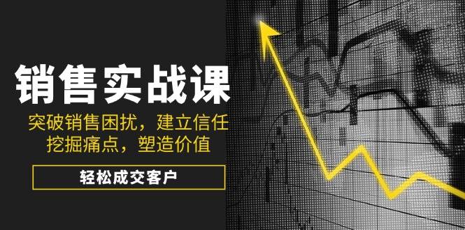 销售实战课，突破销售困扰，建立信任，挖掘痛点，塑造价值，轻松成交客户宝哥轻创业_网络项目库_分享创业资讯_最新网创免费网络项目资源宝哥网创资源项目库