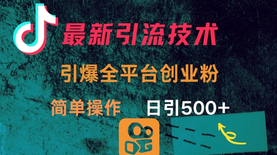 最新引流方法，引爆全平台的一个创业粉，简单操作日引300+宝哥轻创业_网络项目库_分享创业资讯_最新网创免费网络项目资源宝哥网创资源项目库