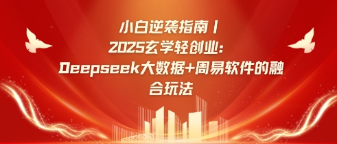小白逆袭指南，2025玄学轻创业：Deepseek大数据+周易算法的融合玩法宝哥轻创业_网络项目库_分享创业资讯_最新网创免费网络项目资源宝哥网创资源项目库