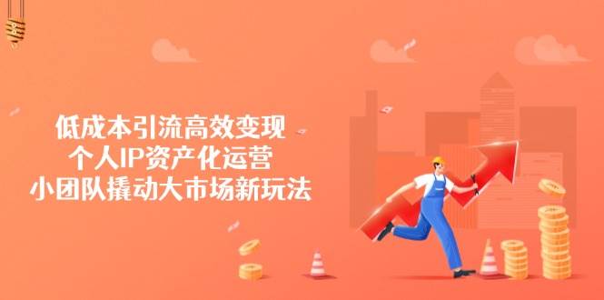 低成本引流高效变现，个人IP资产化运营，小团队撬动大市场新玩法宝哥轻创业_网络项目库_分享创业资讯_最新网创免费网络项目资源宝哥网创资源项目库