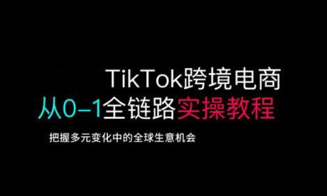 TikTok电商运营从基础到高阶全方位实操宝哥轻创业_网络项目库_分享创业资讯_最新网创免费网络项目资源宝哥网创资源项目库