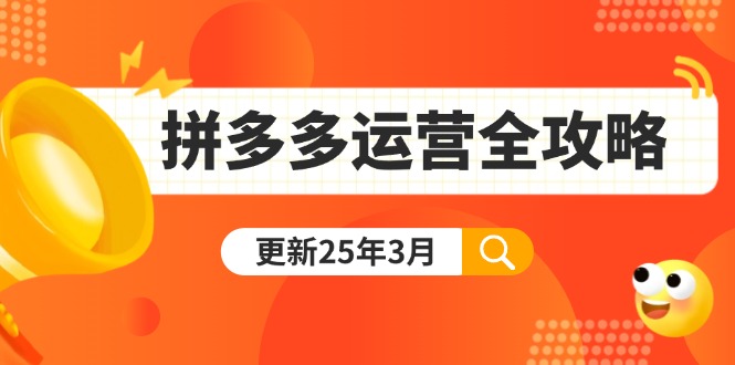 拼多多运营全攻略：从0到日销千单,爆款内功+付费推广+黑科技(更新25年3月宝哥轻创业_网络项目库_分享创业资讯_最新网创免费网络项目资源宝哥网创资源项目库