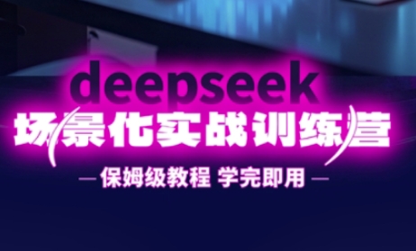DeepSeek场景化实战训练营，保姆级教程，学完即用，手把手教你用DeepSeek提升效率宝哥轻创业_网络项目库_分享创业资讯_最新网创免费网络项目资源宝哥网创资源项目库