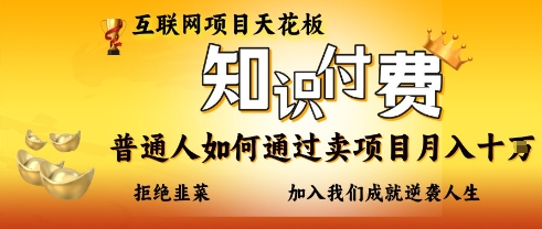 互联网项目天花板，知付付费项目，普通人如何通过卖项目月入十个，拒绝韭菜【揭秘】宝哥轻创业_网络项目库_分享创业资讯_最新网创免费网络项目资源宝哥网创资源项目库