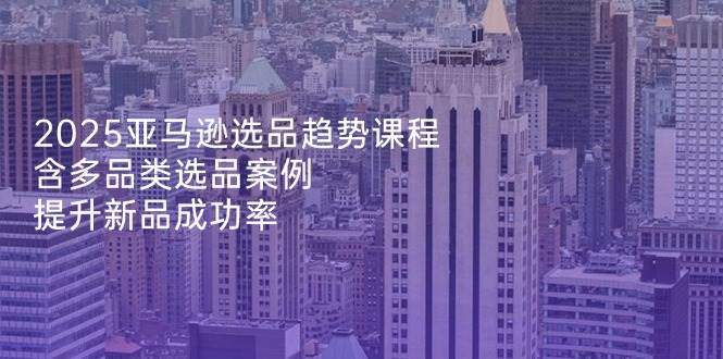 2025亚马逊选品趋势课程，含多品类选品案例，提升新品成功率宝哥轻创业_网络项目库_分享创业资讯_最新网创免费网络项目资源宝哥网创资源项目库