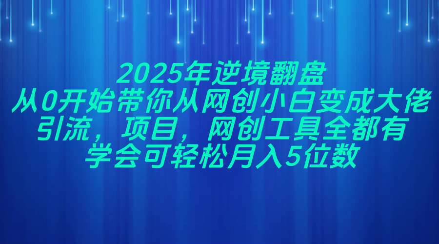 2025年逆境翻盘，从0开始带你从网创小白变成大佬，引流，项目，网创工…宝哥轻创业_网络项目库_分享创业资讯_最新网创免费网络项目资源宝哥网创资源项目库