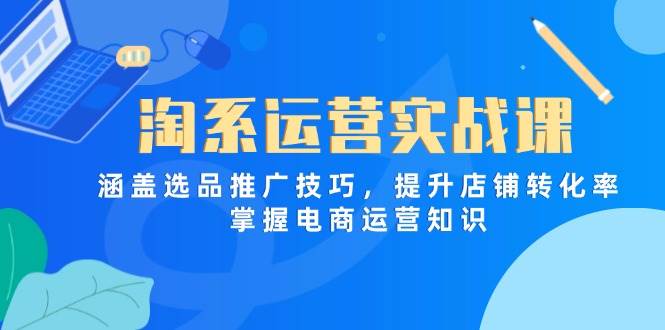 淘系运营实战课，涵盖选品推广技巧，提升店铺转化率，掌握电商运营知识宝哥轻创业_网络项目库_分享创业资讯_最新网创免费网络项目资源宝哥网创资源项目库