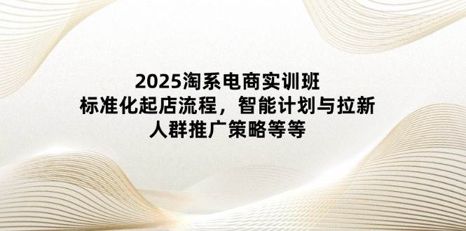 2025淘系电商实训班：标准化起店流程，智能计划与拉新，人群推广策略等等宝哥轻创业_网络项目库_分享创业资讯_最新网创免费网络项目资源宝哥网创资源项目库
