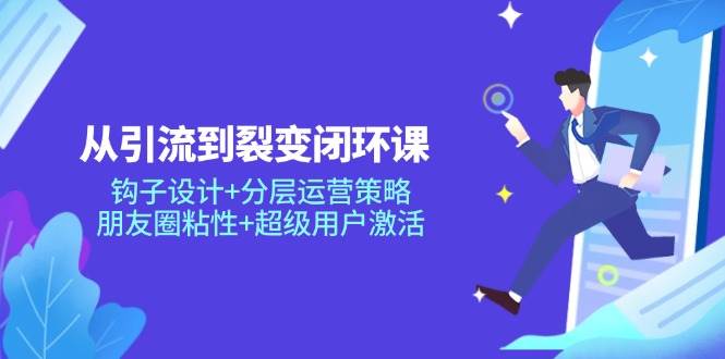 从引流到裂变闭环课：钩子设计+分层运营策略，朋友圈粘性+超级用户激活宝哥轻创业_网络项目库_分享创业资讯_最新网创免费网络项目资源宝哥网创资源项目库