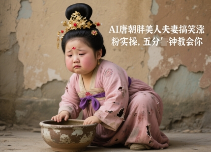 AI唐朝胖美人夫妻搞笑涨粉实操，五分钟教会你宝哥轻创业_网络项目库_分享创业资讯_最新网创免费网络项目资源宝哥网创资源项目库