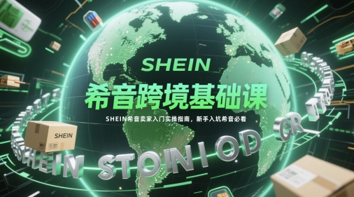 希音跨境基础课，SHEIN希音卖家入门实操指南，新手入坑希音必看宝哥轻创业_网络项目库_分享创业资讯_最新网创免费网络项目资源宝哥网创资源项目库