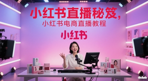小红书直播秘笈，小红书电商直播教程宝哥轻创业_网络项目库_分享创业资讯_最新网创免费网络项目资源宝哥网创资源项目库