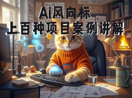 Ai风向标-附100种项目案例玩法-0基础小白到大神ai视频商业应用教学宝哥轻创业_网络项目库_分享创业资讯_最新网创免费网络项目资源宝哥网创资源项目库