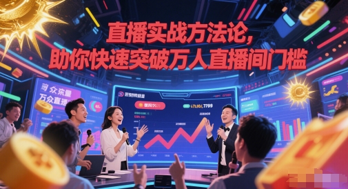 直播实战方法论，助你快速突破万人直播间门槛宝哥轻创业_网络项目库_分享创业资讯_最新网创免费网络项目资源宝哥网创资源项目库
