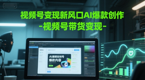 视频号变现新风口AI爆款创作-视频号带货变现宝哥轻创业_网络项目库_分享创业资讯_最新网创免费网络项目资源宝哥网创资源项目库