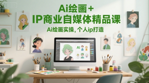 Ai绘画+IP商业自媒体精品课，Ai绘画实操，个人ip打造宝哥轻创业_网络项目库_分享创业资讯_最新网创免费网络项目资源宝哥网创资源项目库