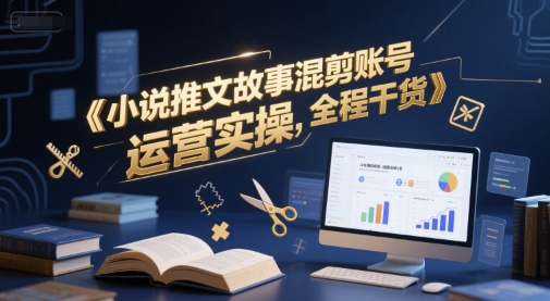 小说推文故事混剪账号运营实操，全程干货宝哥轻创业_网络项目库_分享创业资讯_最新网创免费网络项目资源宝哥网创资源项目库