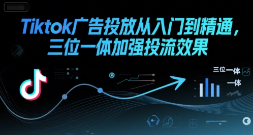 Tiktok广告投放从入门到精通，三位一体加强投流效果宝哥轻创业_网络项目库_分享创业资讯_最新网创免费网络项目资源宝哥网创资源项目库