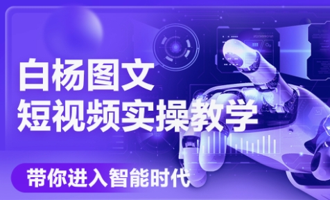 白杨老师·Ai图文短视频实操课(更新6月)宝哥轻创业_网络项目库_分享创业资讯_最新网创免费网络项目资源宝哥网创资源项目库