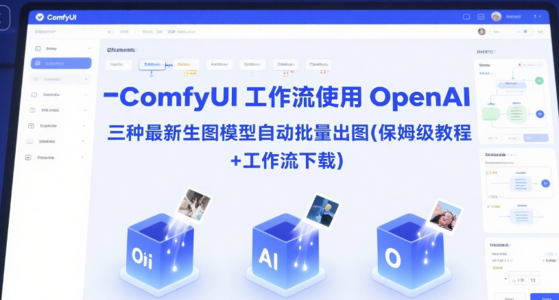 ComfyUI 工作流使用 OpenAI 三种最新生图模型自动批量出图(保姆级教程+工作流下载)宝哥轻创业_网络项目库_分享创业资讯_最新网创免费网络项目资源宝哥网创资源项目库