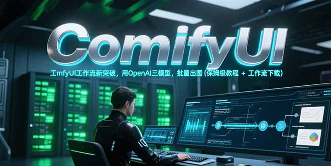 ComfyUI工作流新突破，用OpenAI三模型，批量出图(保姆级教程+工作流下载宝哥轻创业_网络项目库_分享创业资讯_最新网创免费网络项目资源宝哥网创资源项目库