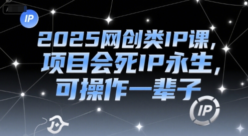 2025网创类IP课，项目会死IP永生，可操作一辈子宝哥轻创业_网络项目库_分享创业资讯_最新网创免费网络项目资源宝哥网创资源项目库