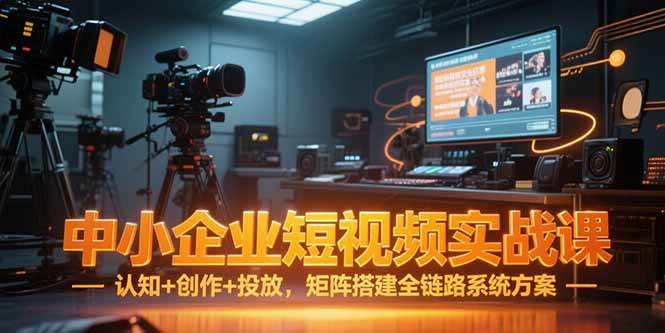 中小企业短视频实战课，认知+创作+投放，矩阵搭建全链路系统方案宝哥轻创业_网络项目库_分享创业资讯_最新网创免费网络项目资源宝哥网创资源项目库
