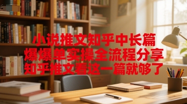 小说推文知乎中长篇爆单实操全流程分享,知乎推文看这一篇就够了 小说推文知乎中长篇爆单实操全流程分享,知乎推文看这一篇就够了