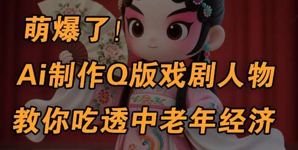 用Ai制作Q版戏剧人物，手把手教你吃透中老年经济，5分钟一个成品，多渠道变现宝哥轻创业_网络项目库_分享创业资讯_最新网创免费网络项目资源宝哥网创资源项目库