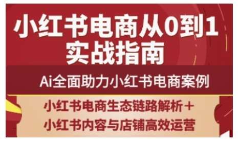 2025小红书电商全链路运营,Ai全面助力小红书电商案例 2025小红书电商全链路运营,Ai全面助力小红书电商案例